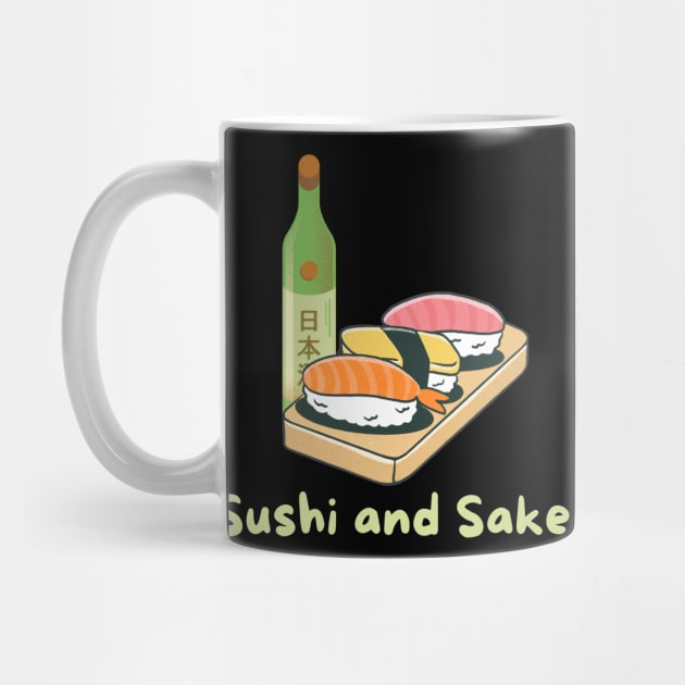 Sushi and Sake Men and Women Japan by CP6Design